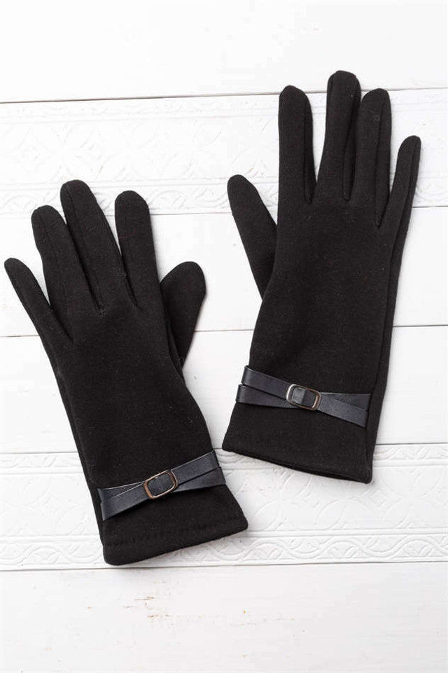 Black Texting Gloves
