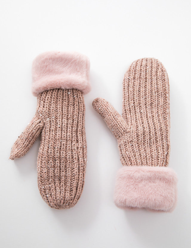 Pink on Pink Mittens