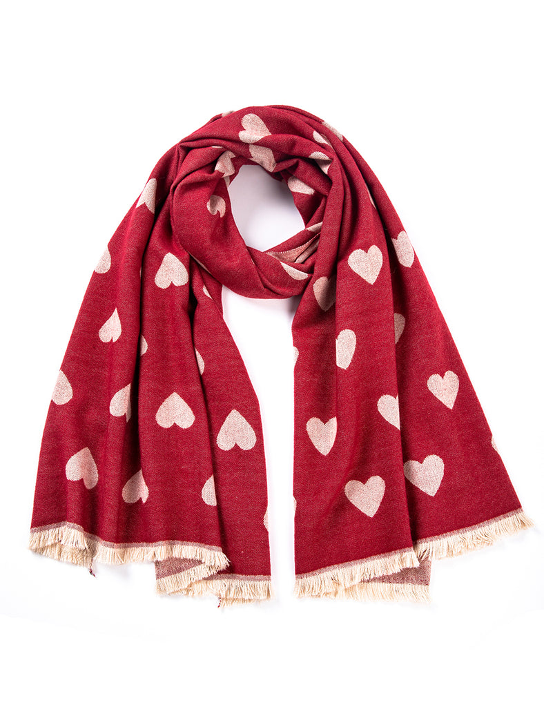 Red Heart Blanket Scarf